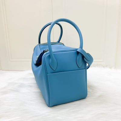 Hermes Lindy 26 in Sky Blue (Likely Bleu Du Nord) Evercolor Leather and PHW