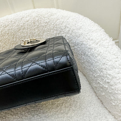 Dior Medium Lady D-Joy Bag in Black Lambskin and GHW