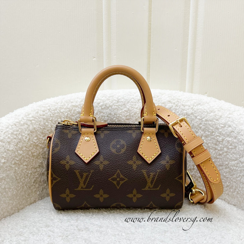 LV Nano Speedy in Monogram Canvas and GHW