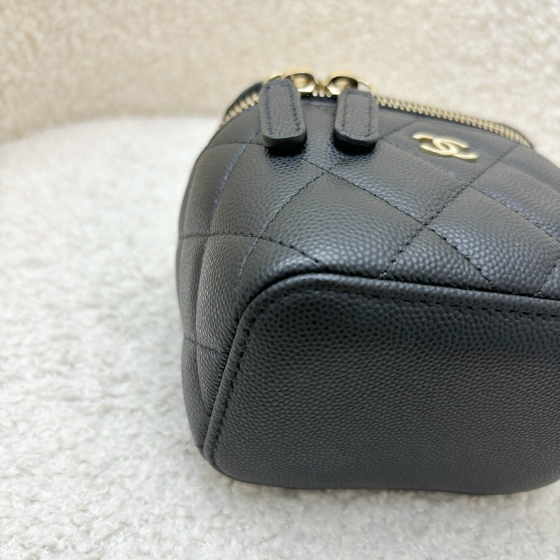 Chanel Mini Vanity in Black Caviar and LGHW