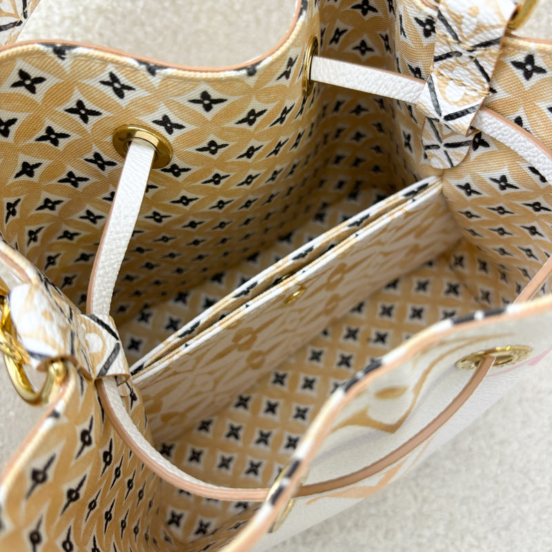 LV Neonoe BB Bucket Bag in 2023 By The Pool Beige / Pink Canvas and GHW