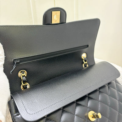 Chanel Medium Classic Flap CF in Black Caviar and GHW