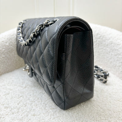 Chanel Medium Classic Flap CF in Black Caviar and SHW