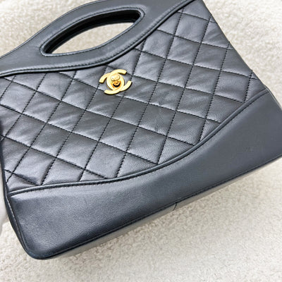 Chanel Vintage 31 Bag in Black Lambskin and 24K GHW