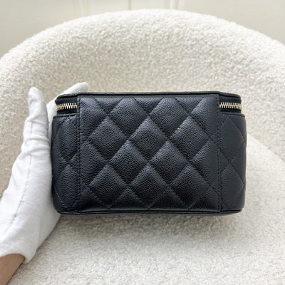 Chanel Classic Small Vanity in Black Caviar and LGHW