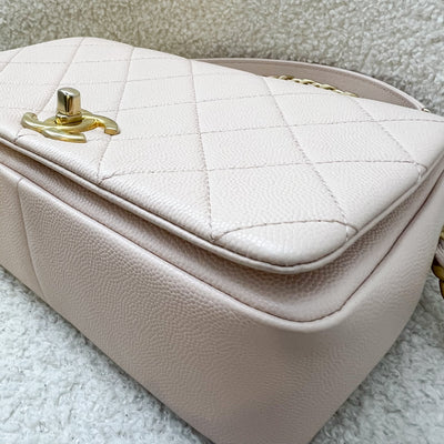 Chanel 20A Small Fashion Therapy Flap Bag in Light Pink Caviar and AGHW