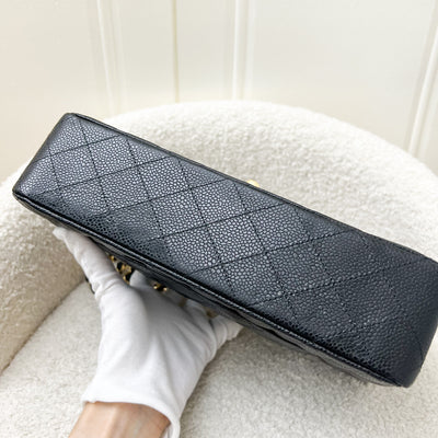 Chanel Medium Classic Flap CF in Black Caviar and GHW