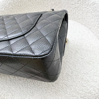 Chanel Medium Classic Flap CF in Black Caviar and GHW