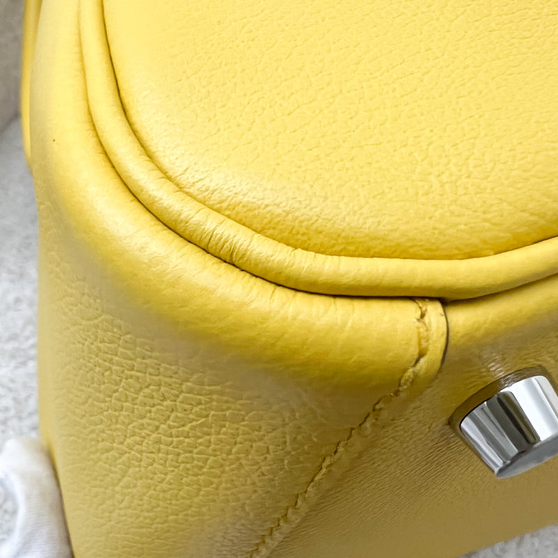 Hermes Lindy 26 in Sun Yellow Evercolor Leather and PHW