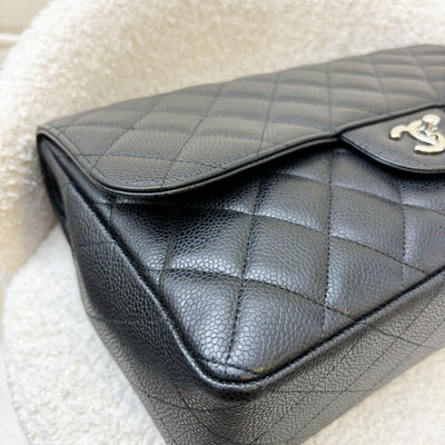 Chanel Jumbo Classic Flap SF in Black Caviar and SHW