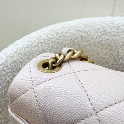 Chanel 20A Small Fashion Therapy Flap Bag in Light Pink Caviar and AGHW