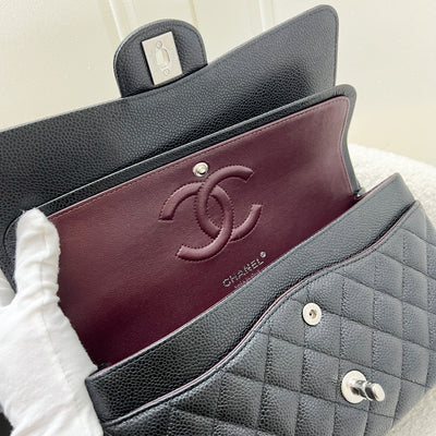 Chanel Medium Classic Flap CF in Black Caviar and SHW