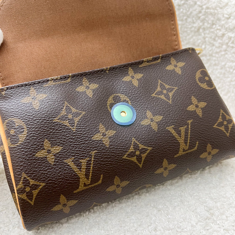 LV Pochette Friendly Two Way Mini Bag in Monogram Canvas GHW