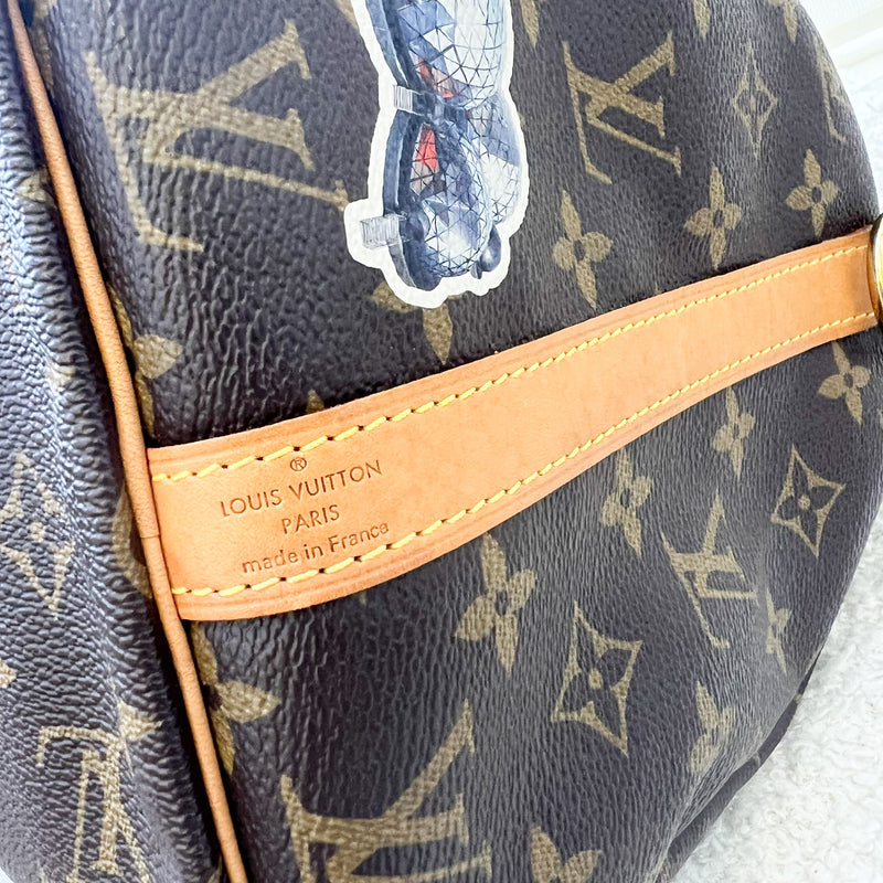 LV World Tour Speedy Bandouliere 30 in Monogram Canvas and GHW