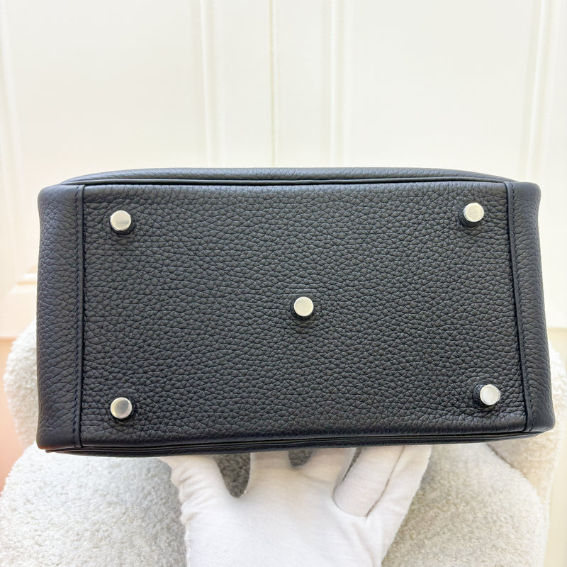 Hermes Lindy 26 in Noir Black Clemence Leather and PHW