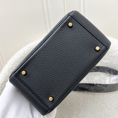 Hermes Mini Lindy in Black Noir Clemence Leather GHW