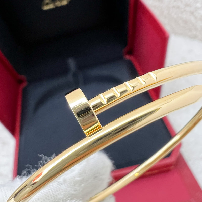 [May 2025] Cartier Juste Un Clou JUC Bracelet in 18K Yellow Gold Size 16