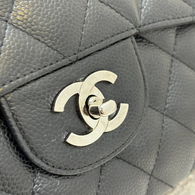 Chanel Jumbo Classic Flap SF in Black Caviar and SHW