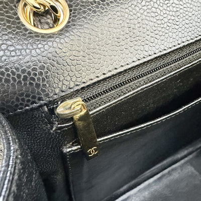 Chanel Maxi Classic Flap SF in Black Caviar and GHW