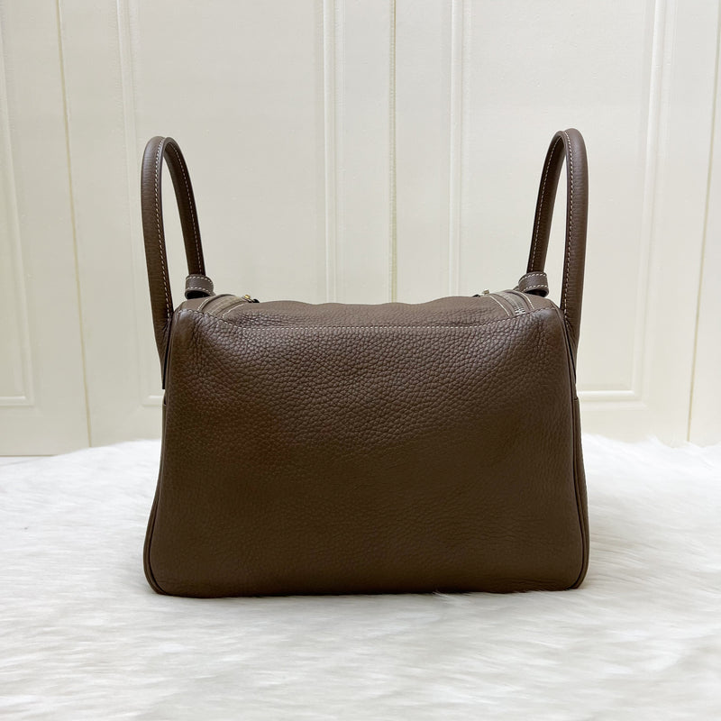 Hermes Lindy 30 in Etoupe Clemence Leather and PHW