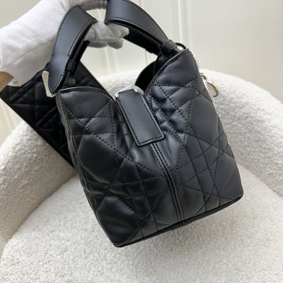 Dior Small Toujours Bag in Black Macrocannage Calfskin and LGHW