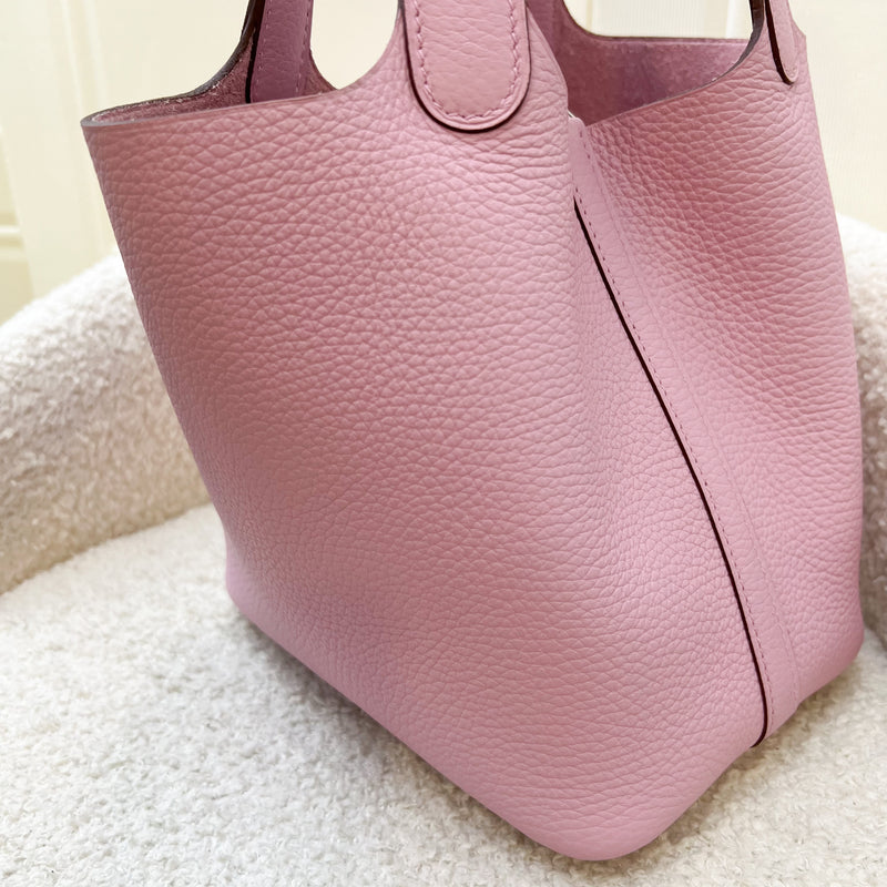 Hermes Picotin 18 in Mauve Sylvestre Clemence Leather and PHW