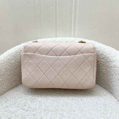 Chanel 20A Small Fashion Therapy Flap Bag in Light Pink Caviar and AGHW