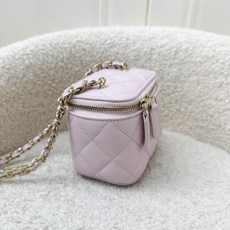 Chanel 22S Mini Vanity in Pink Caviar and LGHW