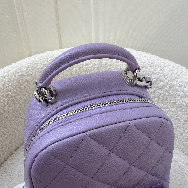 Chanel Mini Backpack in 24P Lilac Caviar and SHW