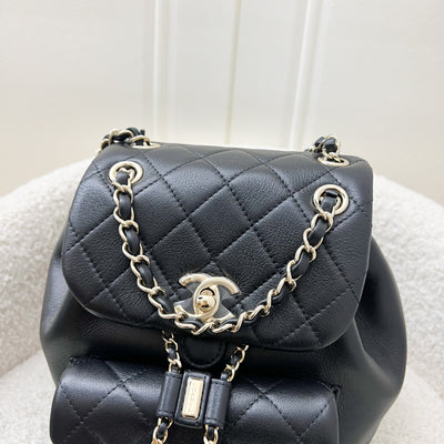 Chanel 23C Duma Mini Backpack in Black Calfskin and LGHW