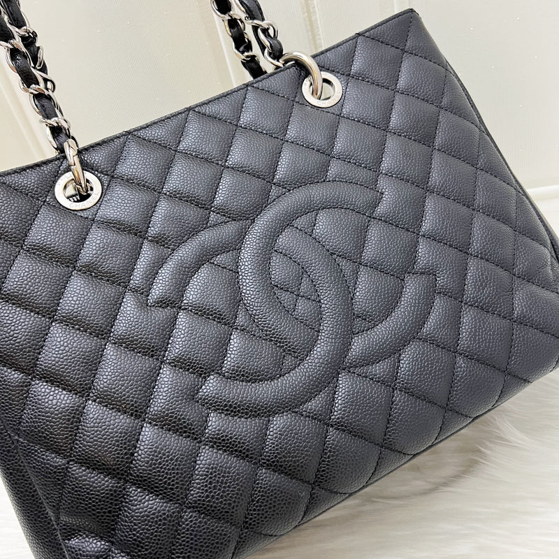 Chanel Grand Shopping Tote GST in Black Caviar and SHW