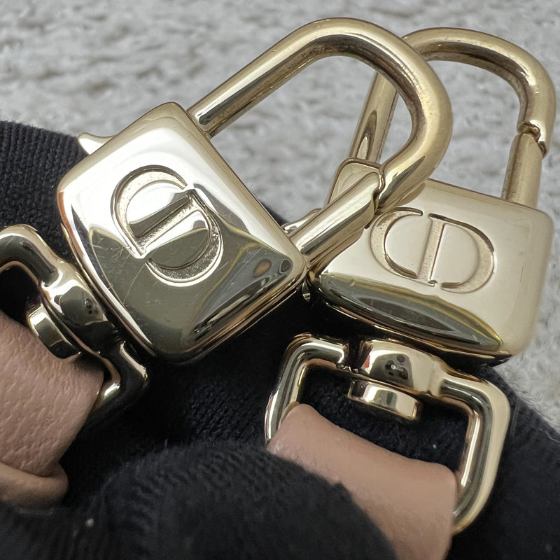 Dior Micro Lady D-Joy Bag in Rose des Vents Cannage Lambskin and LGHW (Model: S0910ONGE, Colour: M49P)