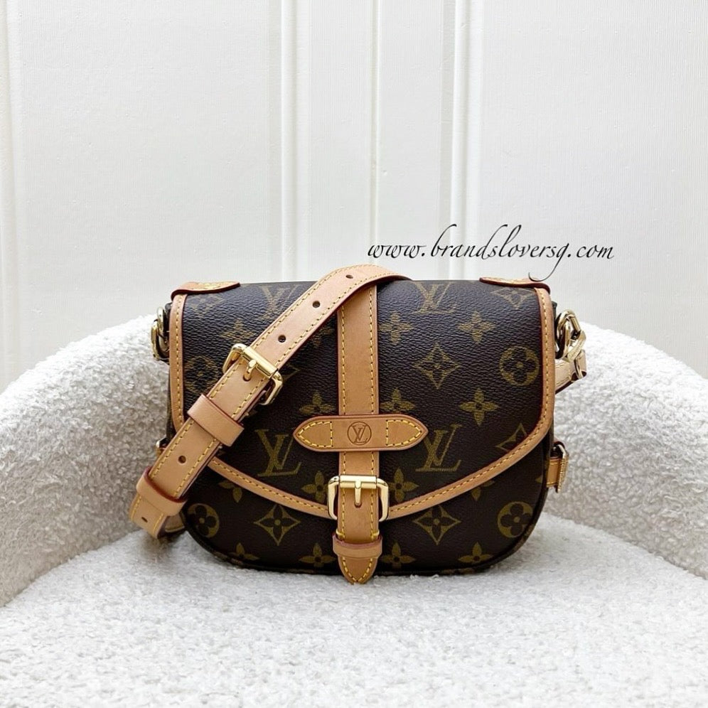 LV Saumur BB in Monogram Canvas and GHW (Model: M46740