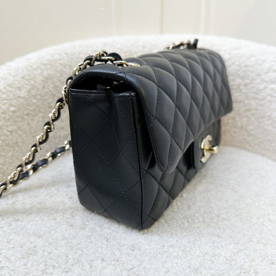 Chanel Classic Mini Rectangle in Black Lambskin and LGHW