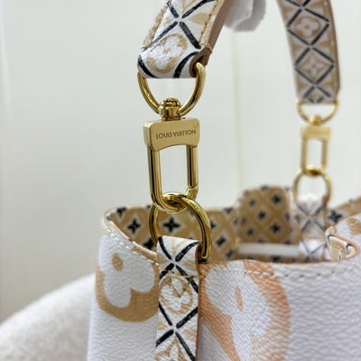 LV Neonoe BB Bucket Bag in 2023 By The Pool Beige / Pink Canvas and GHW