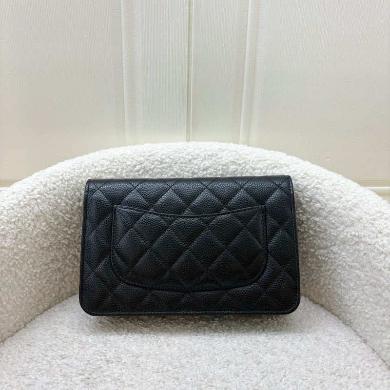 Chanel Classic Wallet on Chain WOC in Black Caviar and GHW