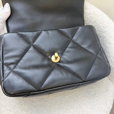 Chanel 19 Small Flap in Black Lambskin and 3-Tone HW