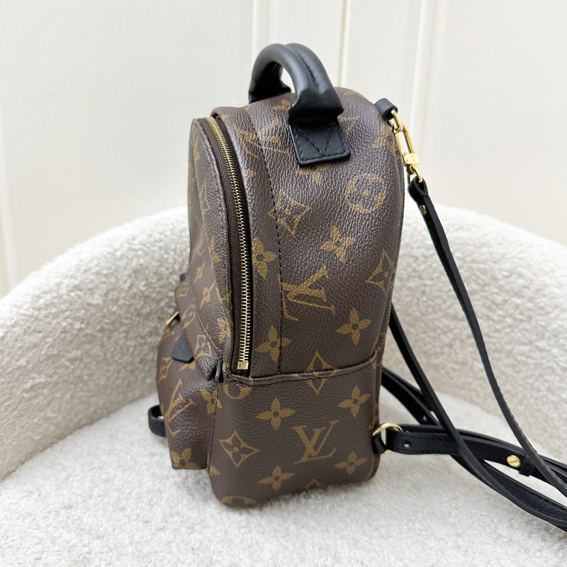 LV Palm Springs Mini Backpack in Monogram Canvas and GHW