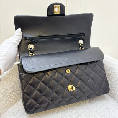 Chanel Medium Classic Flap CF in Black Lambskin and GHW