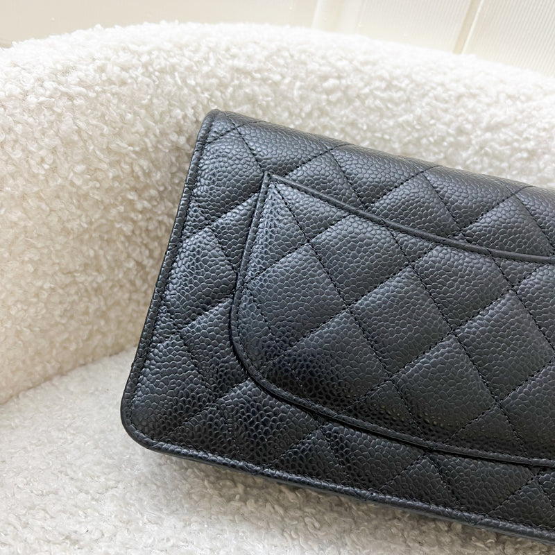 Chanel Classic Wallet on Chain WOC in Black Caviar and GHW