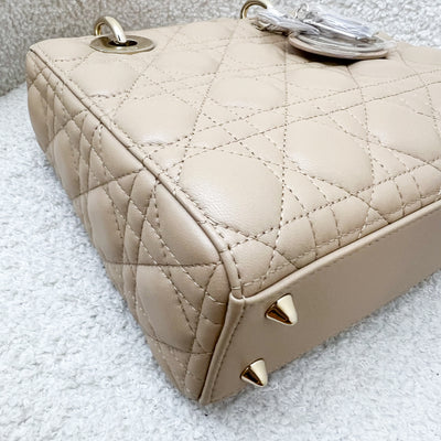 Dior Lady Dior ABCDior Small Bag in Biscuit Lambskin and LGHW