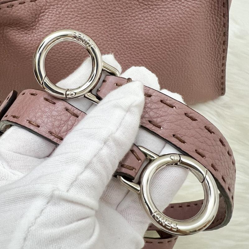 Fendi Medium Peekaboo Selleria Bag in Pink Leather and SHW