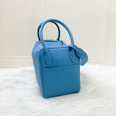 Hermes Lindy 26 in Sky Blue (Likely Bleu Du Nord) Evercolor Leather and PHW