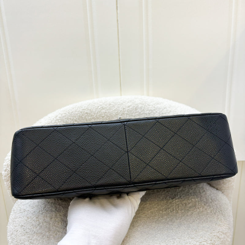 Chanel Jumbo Classic Flap SF in Black Caviar and SHW