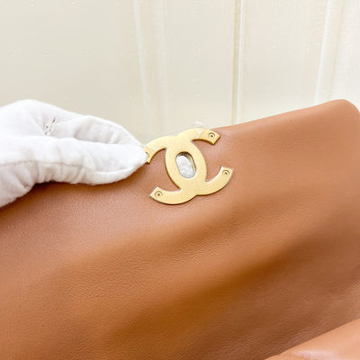 Chanel 19 Small Flap in 21K Caramel Lambskin 3-tone HW