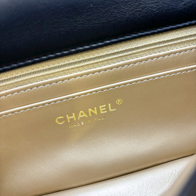 Chanel Pearl Crush Mini Rectangle Flap in Black Lambskin and AGHW