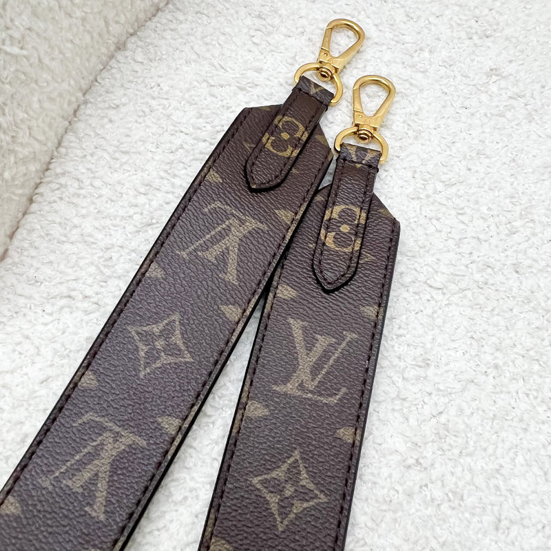 LV Bandoulière Strap in Monogram Canvas and GHW