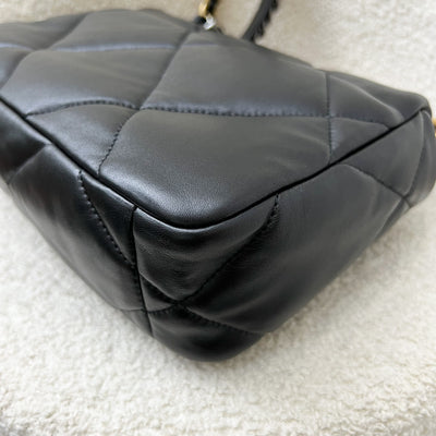 Chanel 19 Small Flap in Black Lambskin and 3-tone HW