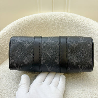 LV Keepall XS in Eclipse Reverse Monogram Canvas and Gunmetal HW