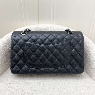 Chanel Medium Classic Flap CF in Black Caviar and SHW